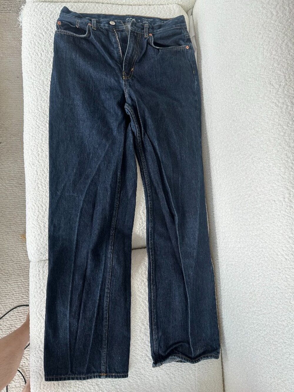 COS Relaxed Straight Jeans Dark Indigo Size 29